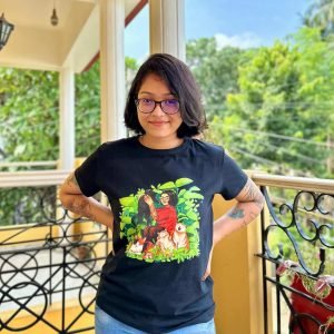 Black Graphic T shirt