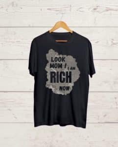 Buy Graphic print Black T shirt