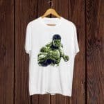 Buy Hulk print white T shirt