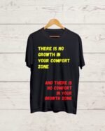 Buy Inspirational Quote print Black Tshirt