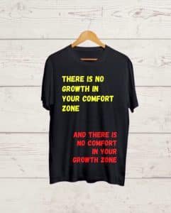 Buy Inspirational Quote print Black Tshirt