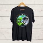 Buy Alien and Astronaut Black T shirt
