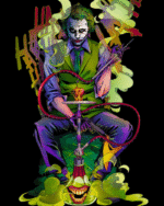 Buy joker print black tshirt