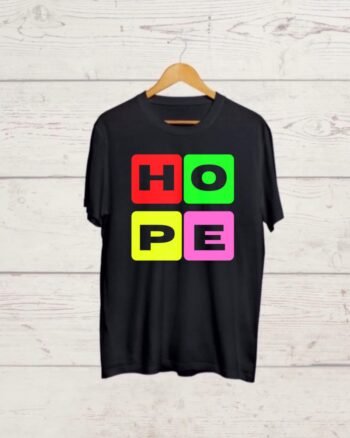 Buy Hope print Black T shirt