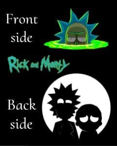 Both side print Rick and Mortis Tshirt