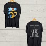 Both side Wolverine print Black Tshirt