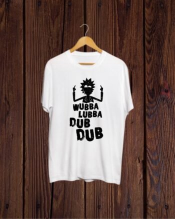 Rick and Morty print White T shirt