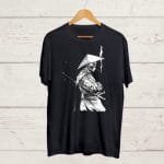 Buy Samurai print Black T shirt