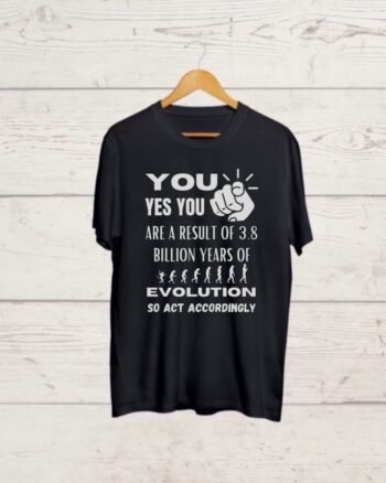 Buy funny quote print Black Tshirt