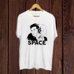 Elon Mask smoking print White T shirt