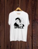 Elon Mask smoking print White T shirt