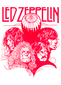 Buy Led Zep print White T shirt