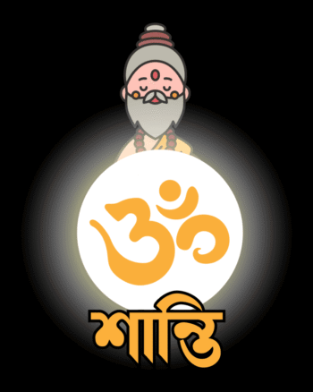 Om Shanti print funny Black Tshirt