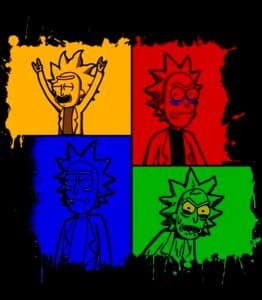 Rick and Morty print funny Tshirt