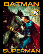 Batman Vs Superman print Black Tshirt