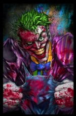 Buy Bloody Joker print Black T shirt