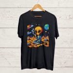 Buy Alien Stoner Black T shirt
