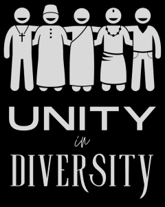 Unity in Diversity Black T shirt