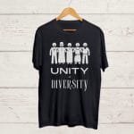 Unity in Diversity Black T shirt