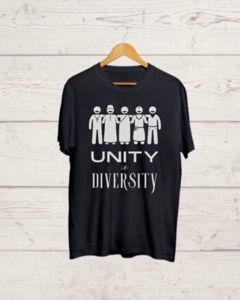 Unity in Diversity Black T shirt