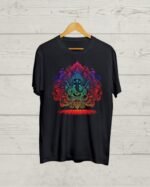 Buy Ganpati Bappa print Black T shirt