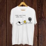 Funny Summer Vibes print White T shirt