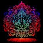 Buy Ganpati Bappa print Black T shirt