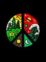 Both side Positive Vibes print T shirt Buy Peace Tshirt