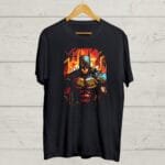 Batman print Round Neck Black Tshirt Buy Batman T shirt