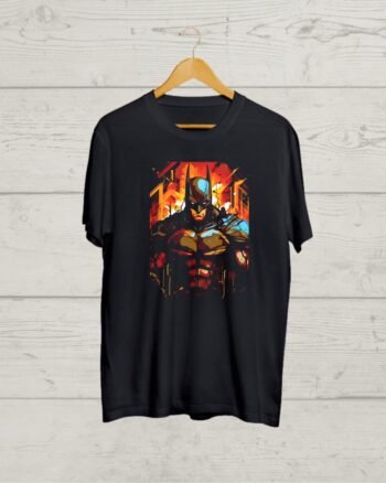 Batman print Round Neck Black Tshirt Buy Batman T shirt
