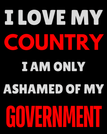 Anti Government Round neck T shirt