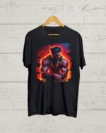 Wolverine print Round Neck T shirt