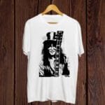 Buy Guitarist Slash print white T shirt
