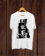 Buy Guitarist Slash print white T shirt