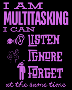 Buy Multi Tasking Black T shirt