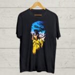 Rabindranath Tagore print Black Tshirt