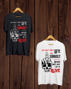 Buy Funny Life Quote print T shirts Buy Pack of 2 Graphic Tees
