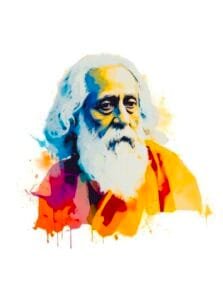 Buy Rabindranath Tagore white T shirt Kobiguru Rabindranath Thakur