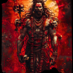 Angry Shiva print Black T shirt Buy Shiva Tee shirt
