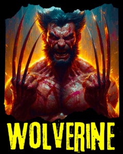 Buy Wolverine print T shirt Marvel Comics X-Men Tshirt