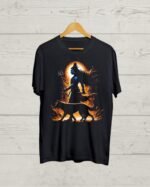 Buy Kalbhairav print Black T shirt