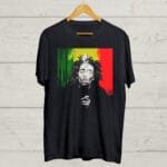 Bob Marley Round neck Black Tshirt