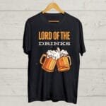 Buy Lord of the Drinks Black T shirt