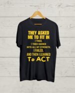 Buy Poetry print Black T shirt
