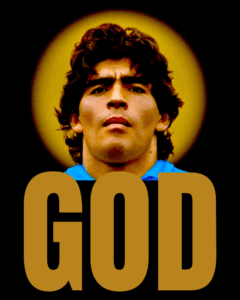 Buy Diego Maradona print Black T shirt