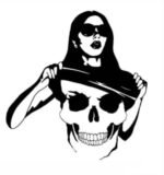 Buy Woman in Skeleton white T shirt