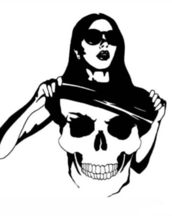 Buy Woman in Skeleton white T shirt