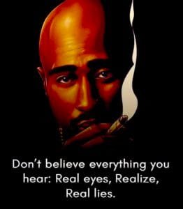 Buy Tupac print Black T shirt