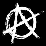 Buy Anarchy print Black T shirt