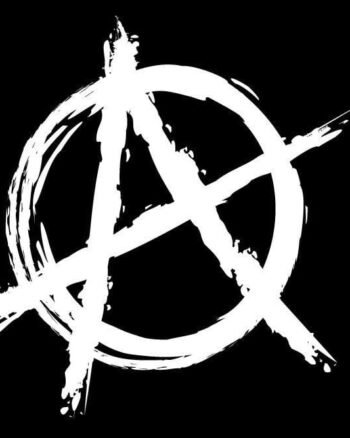 Buy Anarchy print Black T shirt